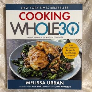 Melissa Cooking Whole30 Cookbook - Blue and White